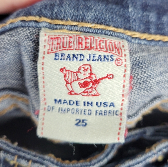 True Religion Becky Straight Raw Hem Jean Size 25 - Picture 6 of 7